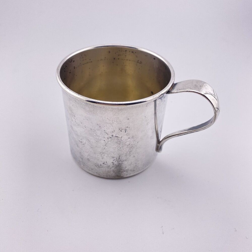 Antique with Some TARNISH LADY HAMILTON 1932 Silverplate Baby Cup
